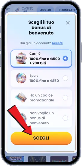 Selezione bonus benvenuto Casinolab tra casinò 500€ e sport 150€