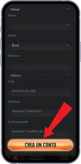 Completamento registrazione Gransino dati residenza