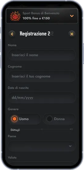 Registrazione Gransino fase 2 con dati personali