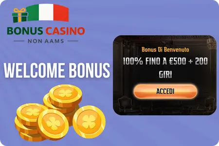 Welcome bonus 100% fino a 500€ Gransino casino bonus