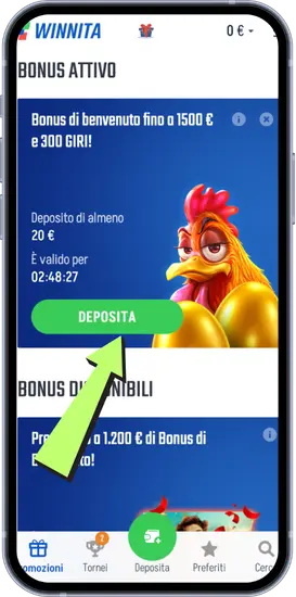 Bonus di benvenuto