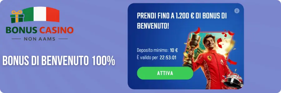 Prendi fino a 1.200 € di Bonus di Benvenuto