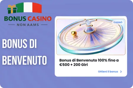 Bonus di Benvenuto Casinolab recensione - ruota roulette con bonus 100% fino a 500 euro più 200 giri